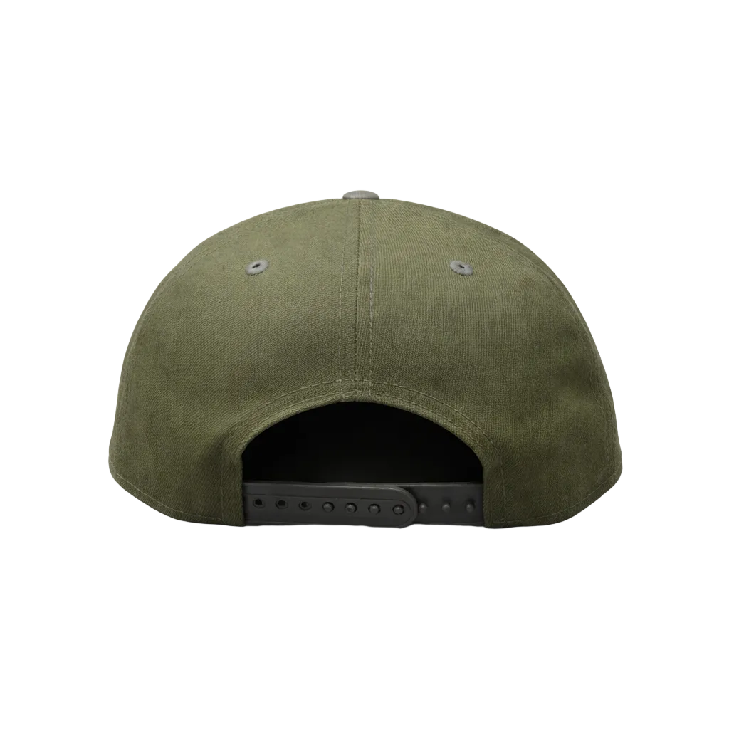 NEW ERA 9FIFTY A-FRAME 1995 WORLD SERIES MLB ATLANTA BRAVES OLIVE GREEN SNAPBACK HAT