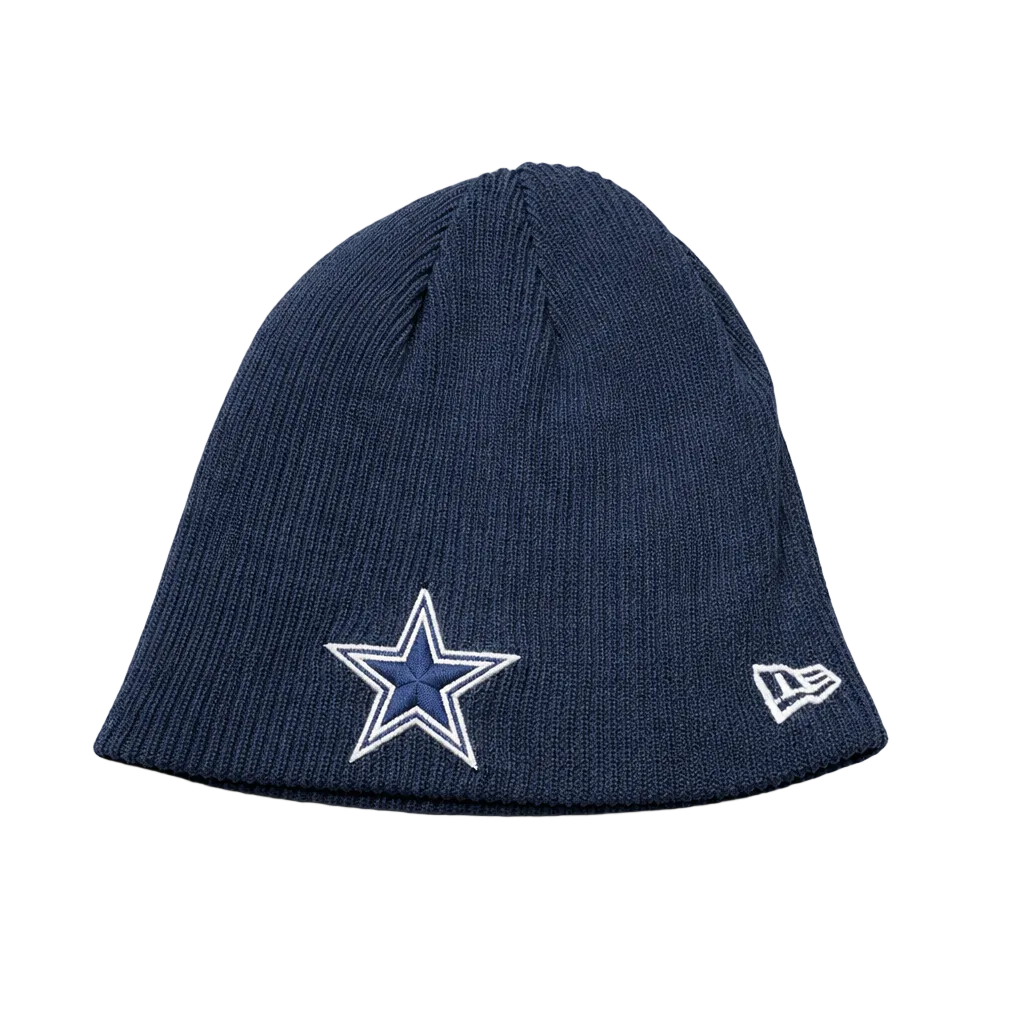 NEW ERA NFL DALLAS COWBOYS NAVY BLUE/GREY REVERSIBLE WINTER TOUQUE
