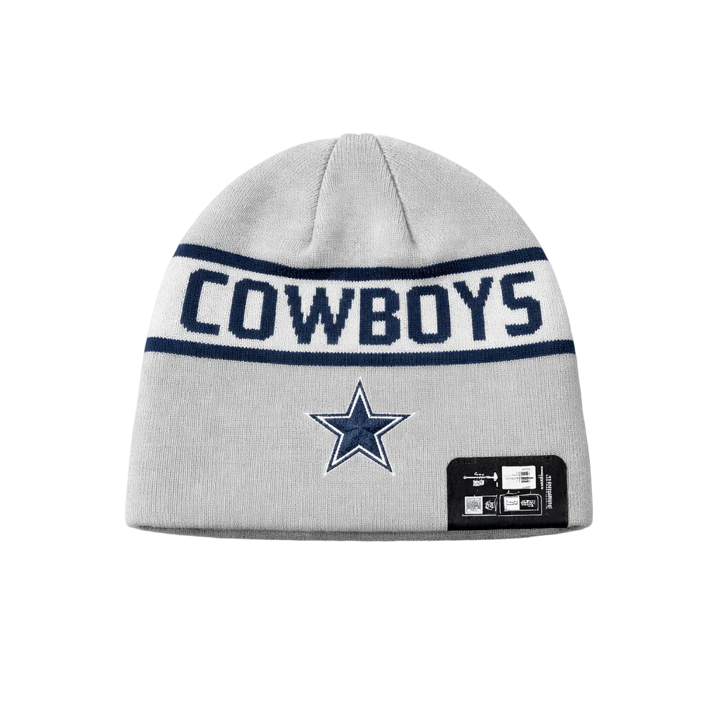 NEW ERA NFL DALLAS COWBOYS NAVY BLUE/GREY REVERSIBLE WINTER TOUQUE