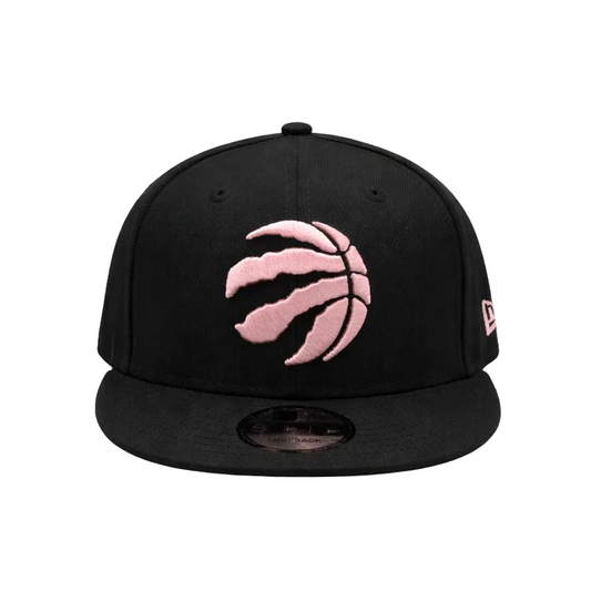 NEW ERA 9FIFTY NBA TORONTO RAPTORS BLACK BLUSH SKY SNAPBACK HAT
