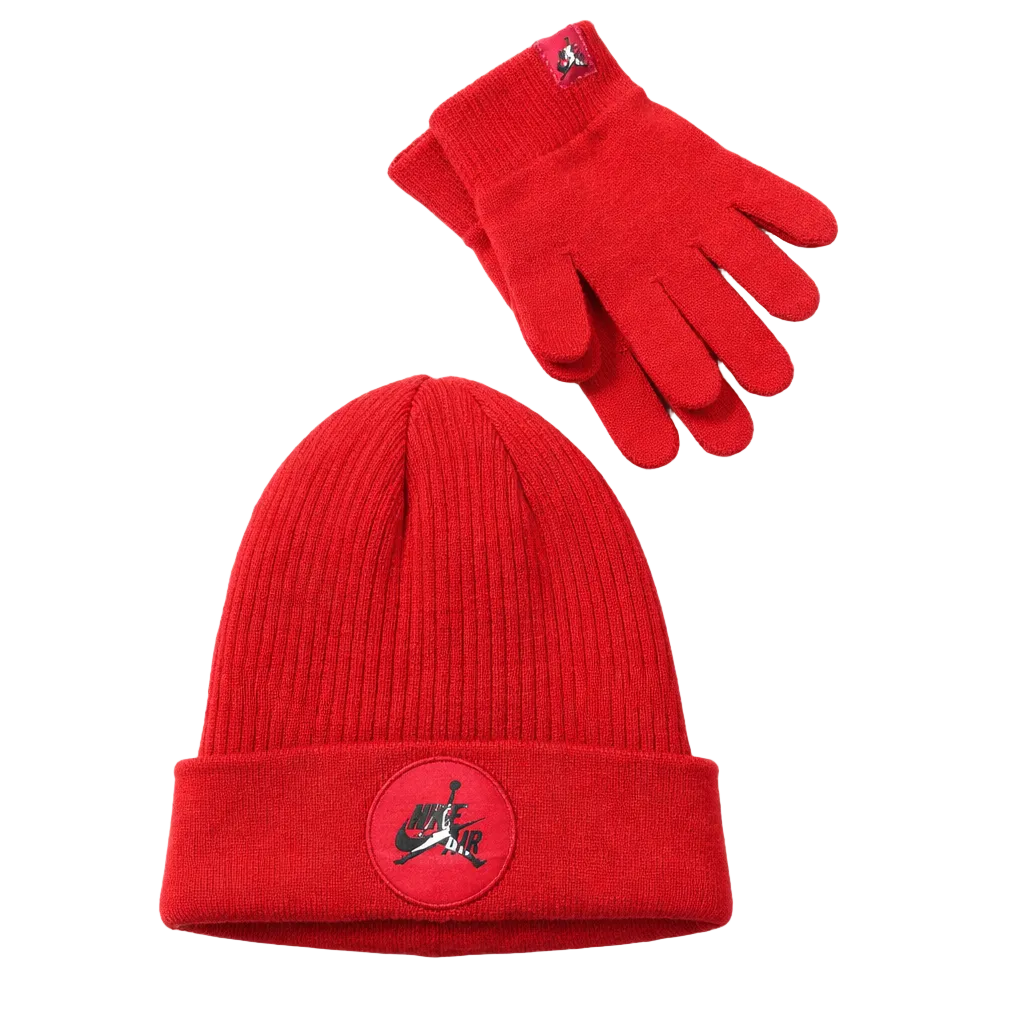 JUMPMAN CLASSIC RED BEANIE & GLOVES SET