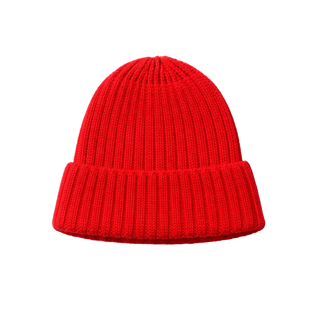 PLAIN RED KNITTED TOUQUE