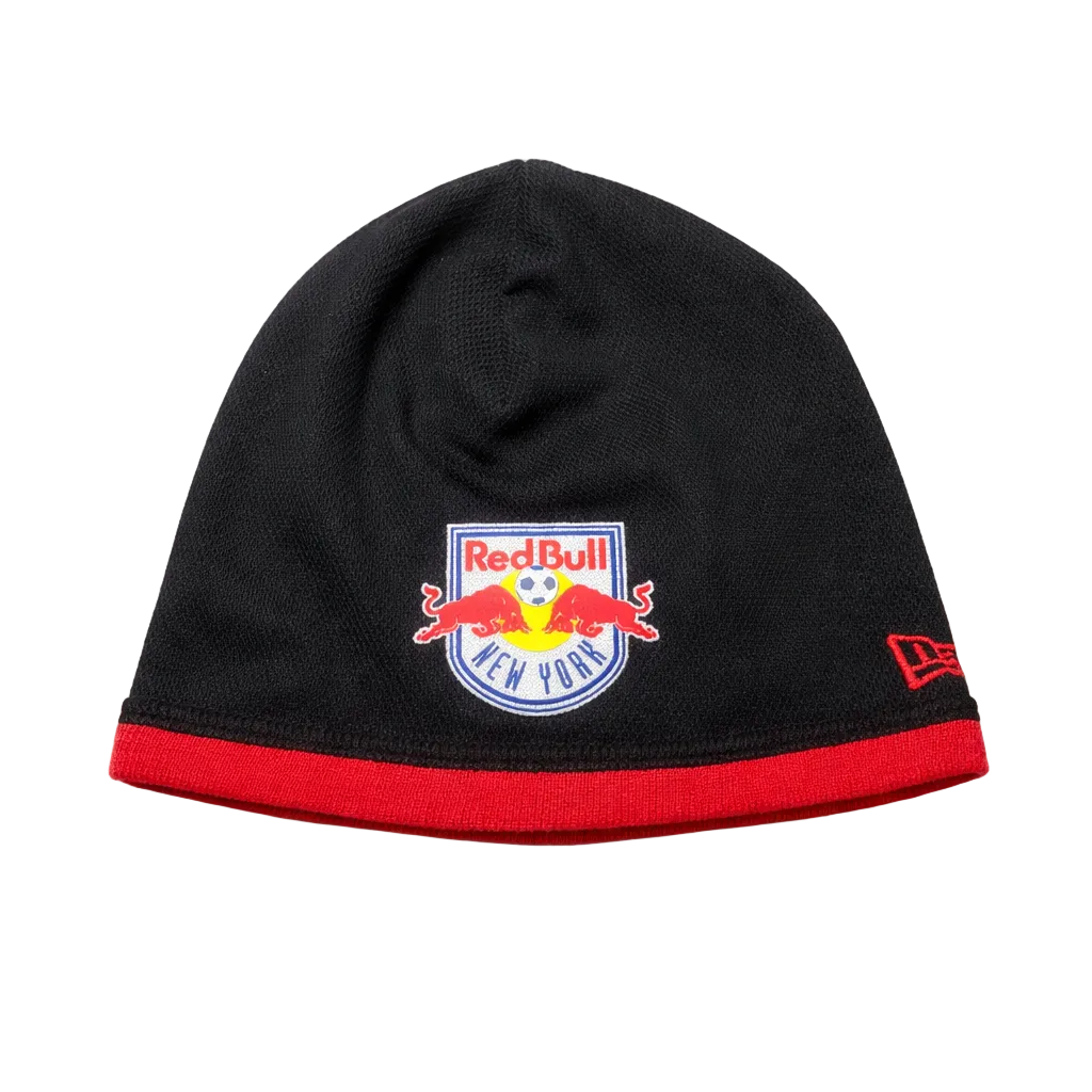 NEW ERA MLS NEW YORK RED BULLS BLACK & RED TOUQUE