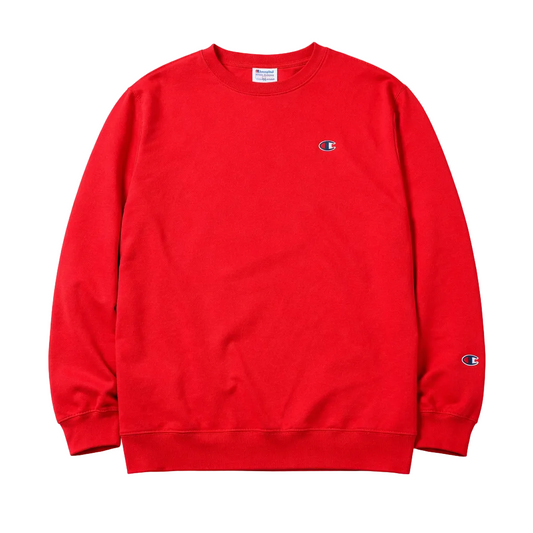 CHAMPION CORE LOGO RED CREWNECK (BIG&TALL)