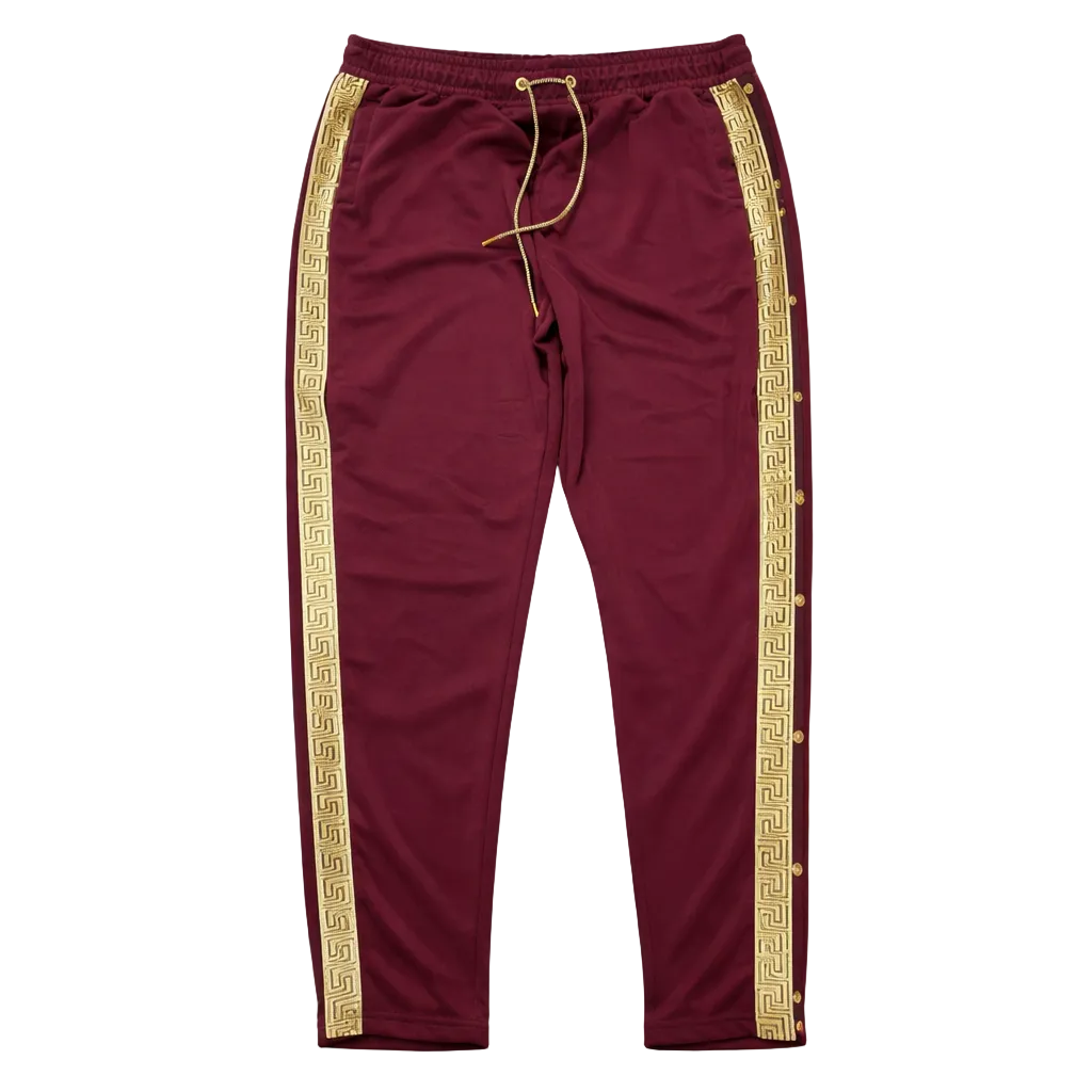 SWITCH MEN'S BIG & TALL W/ TAPE BURGUNDY RED TRACK SET