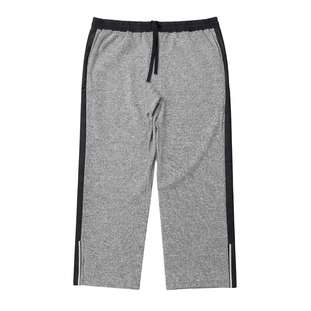 AKADEMIKS MEN'S BIG & TALL 2-PIECE RED & MARLED GREY TRACK SET