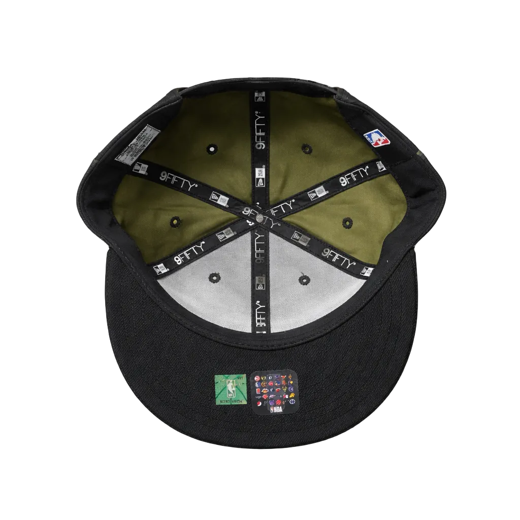 MEN'S TORONTO RAPTORS 950 CAMO WITH BLACK LOGO SNAPBACK HAT