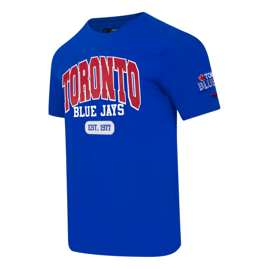 PRO STANDARD MLB TORONTO BLUE JAYS CITY ARCH M SJ TEE MEN'S ROYAL BLUE T-SHIRT.