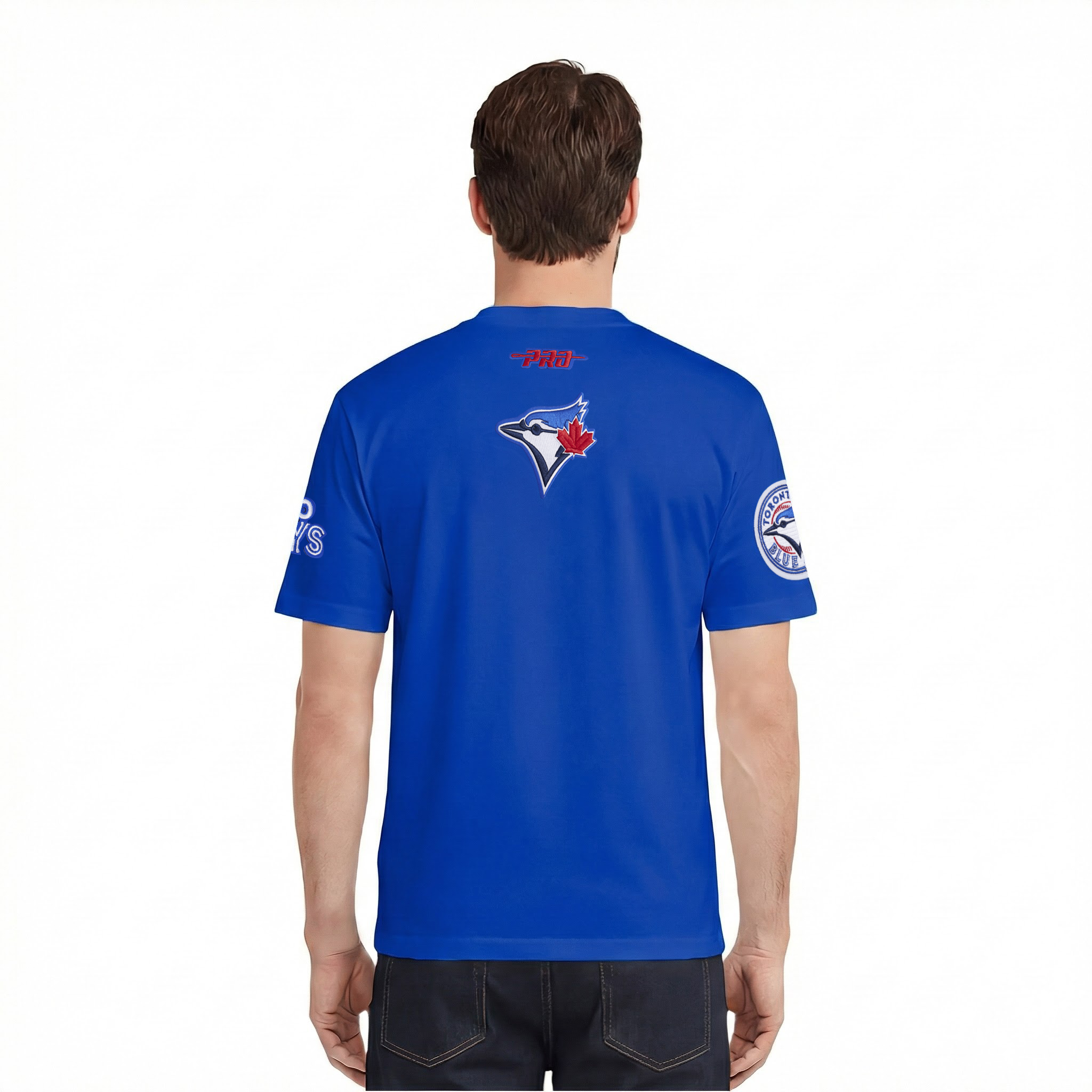 PRO STANDARD MLB TORONTO BLUE JAYS CITY ARCH M SJ TEE MEN'S ROYAL BLUE T-SHIRT.