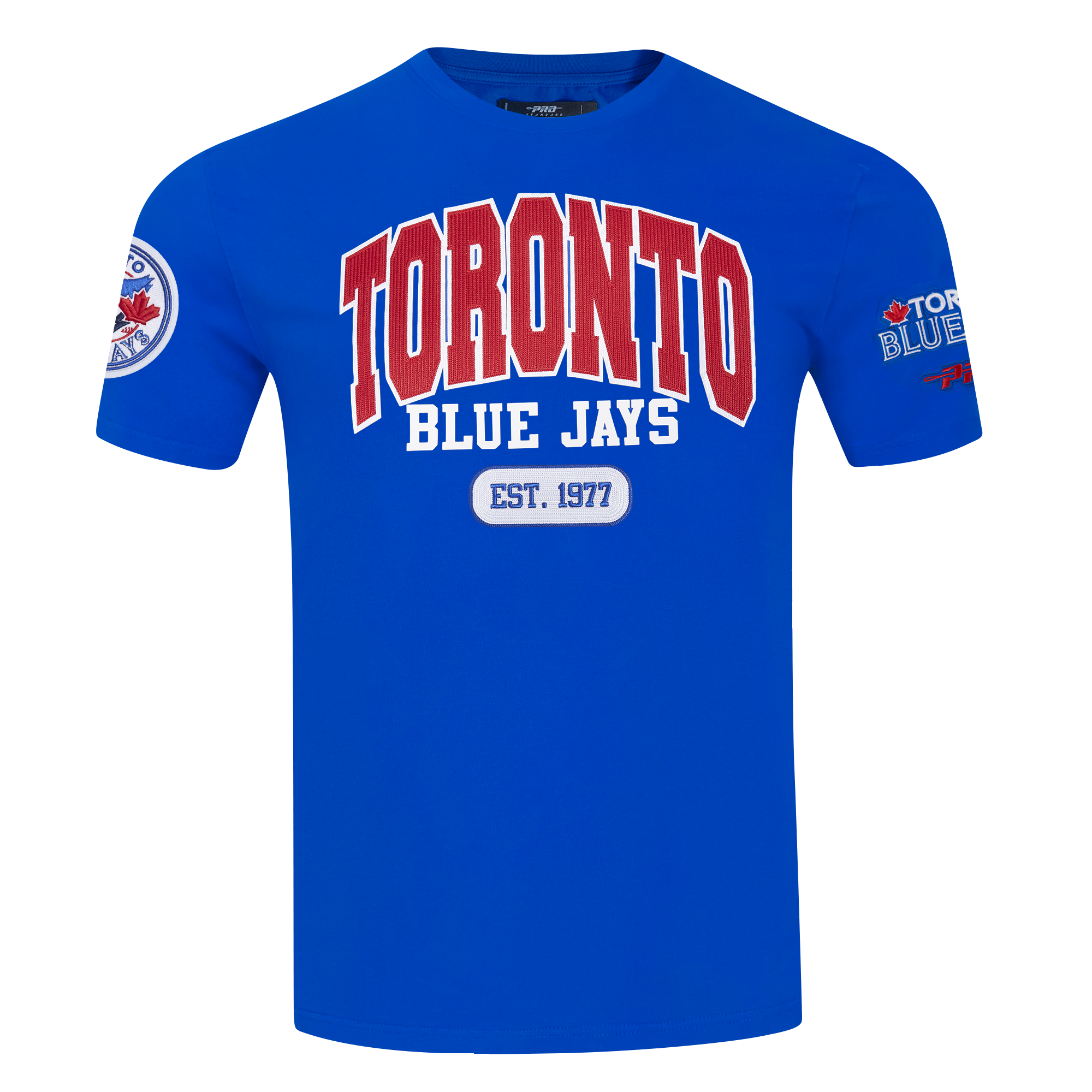 PRO STANDARD MLB TORONTO BLUE JAYS CITY ARCH M SJ TEE MEN'S ROYAL BLUE T-SHIRT.
