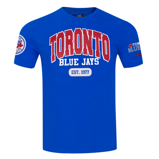 PRO STANDARD MLB TORONTO BLUE JAYS CITY ARCH M SJ TEE MEN'S ROYAL BLUE T-SHIRT.