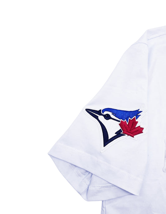 PRO STANDARD MLB TORONTO BLUE JAYS CLASSIC CHENILLE MEN'S WHITE/BLUE T-SHIRT