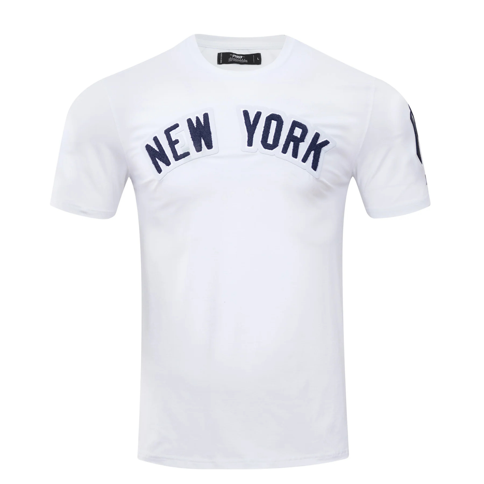 PRO STANDARD MLB NEW YORK YANKEES CLASSIC CHENILLE MEN'S WHITE T-SHIRT