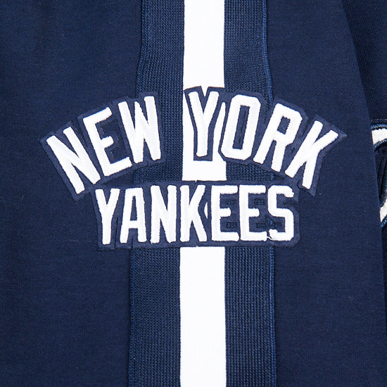 PRO STANDARD MLB NEW YORK YANKEES CURRENT LOGO PRO GAME DAY MEN'S NAVY BLUE DOUBLE KNIT JACKET