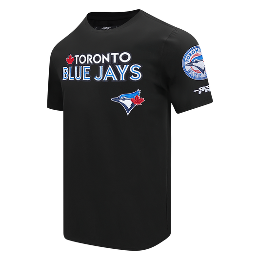 PRO STANDARD MLB TORONTO BLUE JAYS CLASSIC CHENILLE MEN'S BLACK T-SHIRT