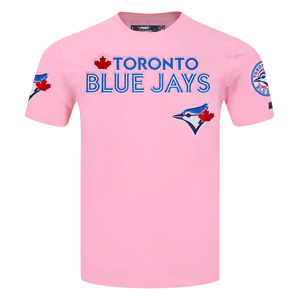 PRO STANDARD MLB TORONTO BLUE JAYS CLASSIC CHENILLE MEN'S PINK T-SHIRT