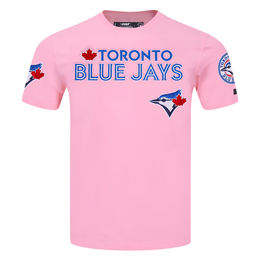 PRO STANDARD MLB TORONTO BLUE JAYS CLASSIC CHENILLE MEN'S PINK T-SHIRT
