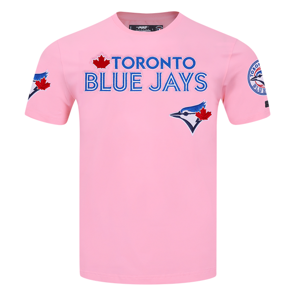 PRO STANDARD MLB TORONTO BLUE JAYS CLASSIC CHENILLE MEN'S PINK T-SHIRT