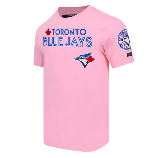 PRO STANDARD MLB TORONTO BLUE JAYS CLASSIC CHENILLE MEN'S PINK T-SHIRT