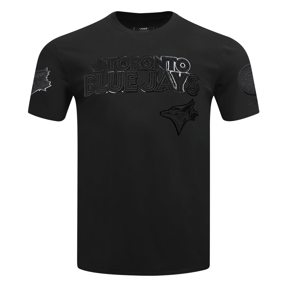 PRO STANDARD MLB TORONTO BLUE JAYS CLASSIC CHENILLE MEN'S BLACK T-SHIRT