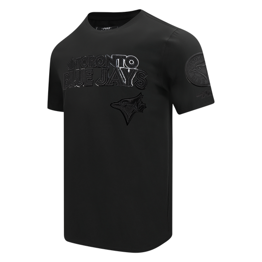 PRO STANDARD MLB TORONTO BLUE JAYS CLASSIC CHENILLE MEN'S BLACK T-SHIRT