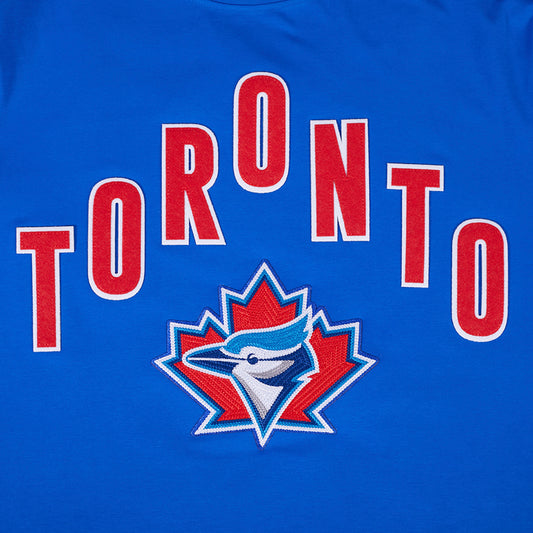 PRO STANDARD MEN'S MLB TORONTO BLUE JAYS RETRO LOGO CLASSIC CHENILLE ROYAL BLUE T-SHIRT