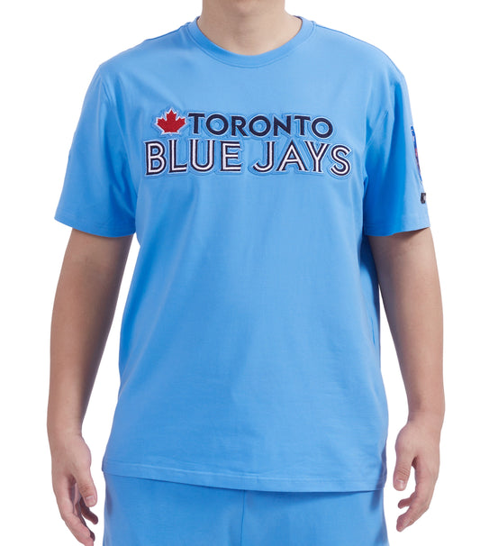 PRO STANDARD MLB TORONTO BLUE JAYS CLASSIC CHENILLE MEN'S UNIVERSITY BLUE T-SHIRT