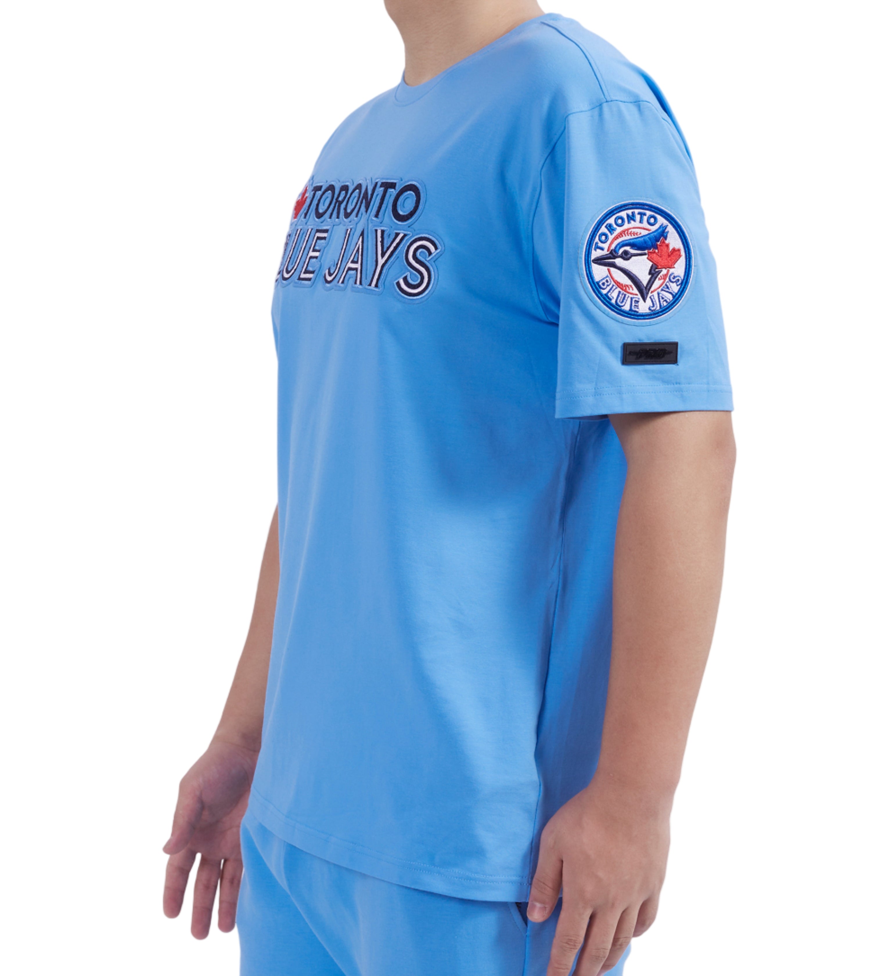 PRO STANDARD MLB TORONTO BLUE JAYS CLASSIC CHENILLE MEN'S UNIVERSITY BLUE T-SHIRT