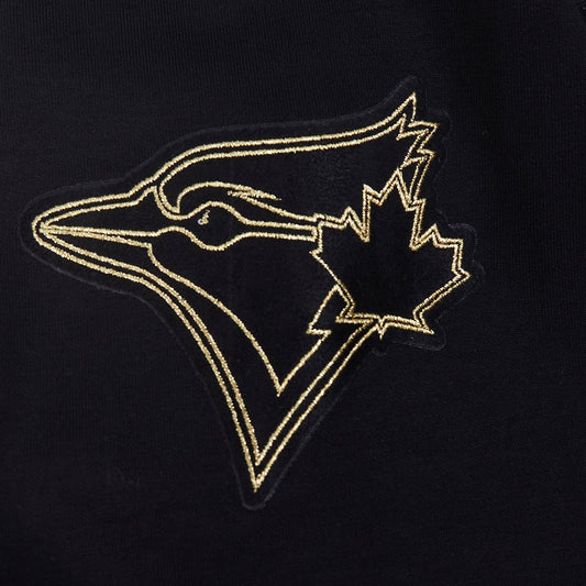 PRO STANDARD MEN'S MLB TORONTO BLUE JAYS BLACK & GOLD PULLOVER HOODIE