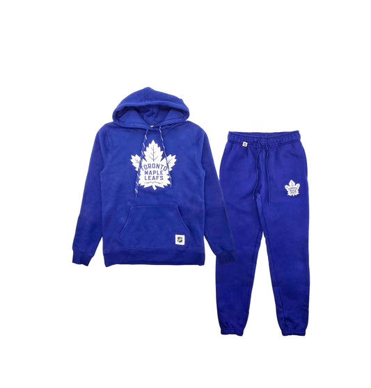 NHL MEN'S TORONTO MAPLE LEAFS PULLOVER HOODIE TRACKSET (ROYAL BLUE)