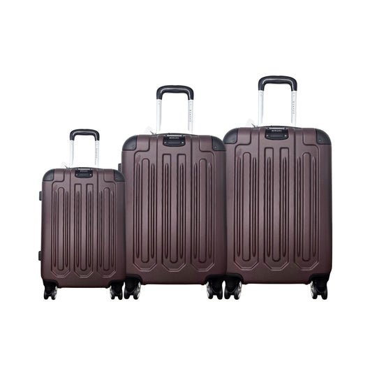 MORANO HARD COVER LIGHT WEIGHT LUGGAGES (COFFEE BROWN)