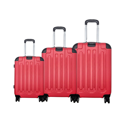 MORANO HARD COVER LIGHT WEIGHT LUGGAGES (RED)
