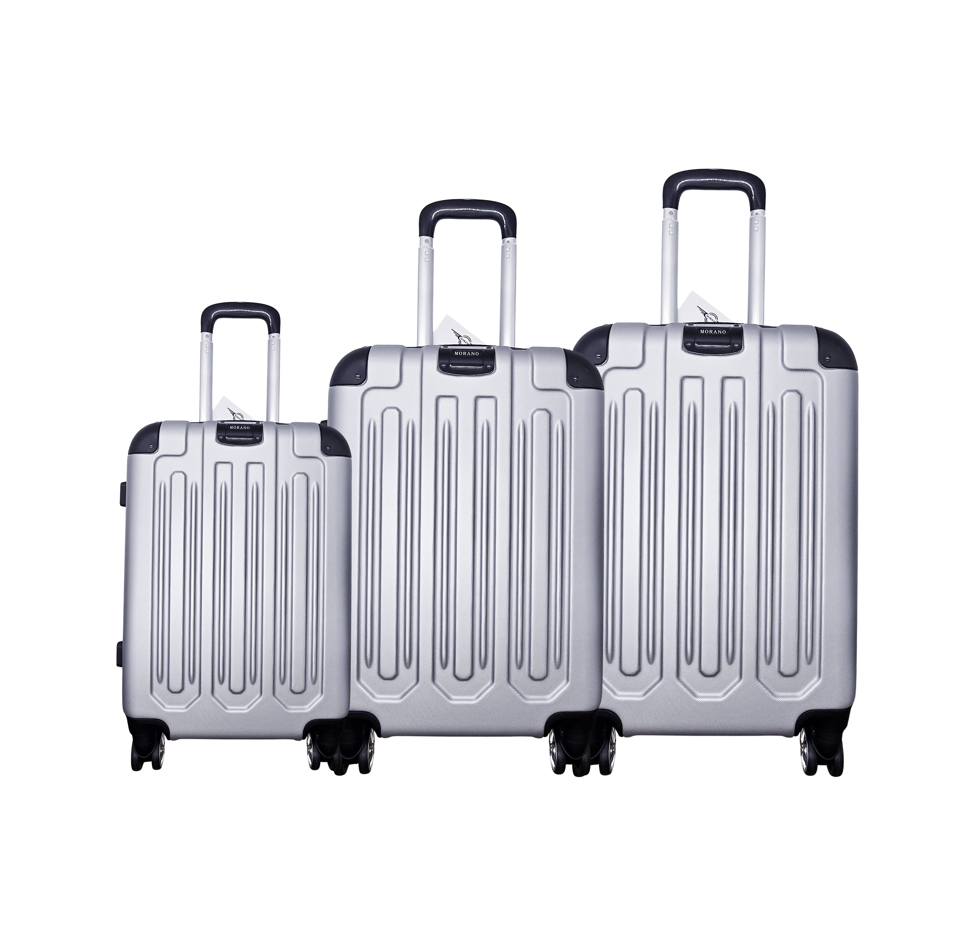 MORANO HARD COVER LIGHT WEIGHT LUGGAGES (SILVER GREY)