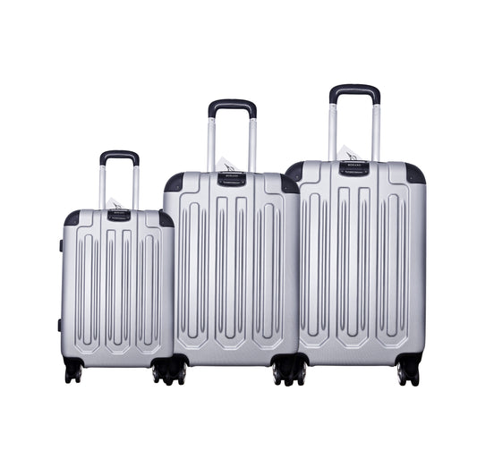 MORANO HARD COVER LIGHT WEIGHT LUGGAGES (SILVER GREY)