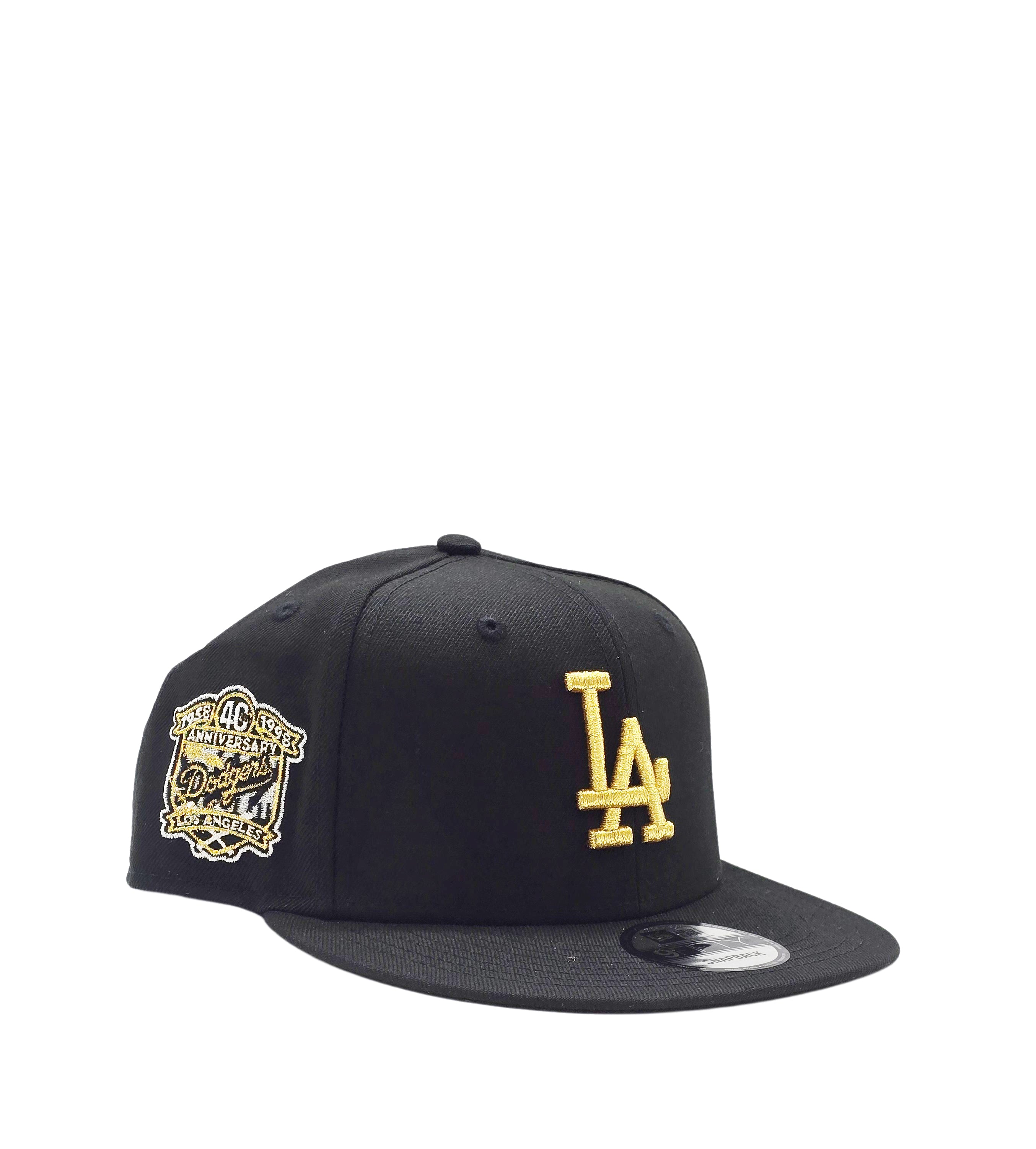 NEW ERA 9FIFTY LOS ANGELES DODGERS 40TH ANNIVERSARY BLACK/GOLD SNAPBACK HAT