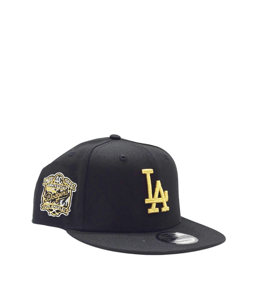 NEW ERA 9FIFTY LOS ANGELES DODGERS 40TH ANNIVERSARY BLACK/GOLD SNAPBACK HAT