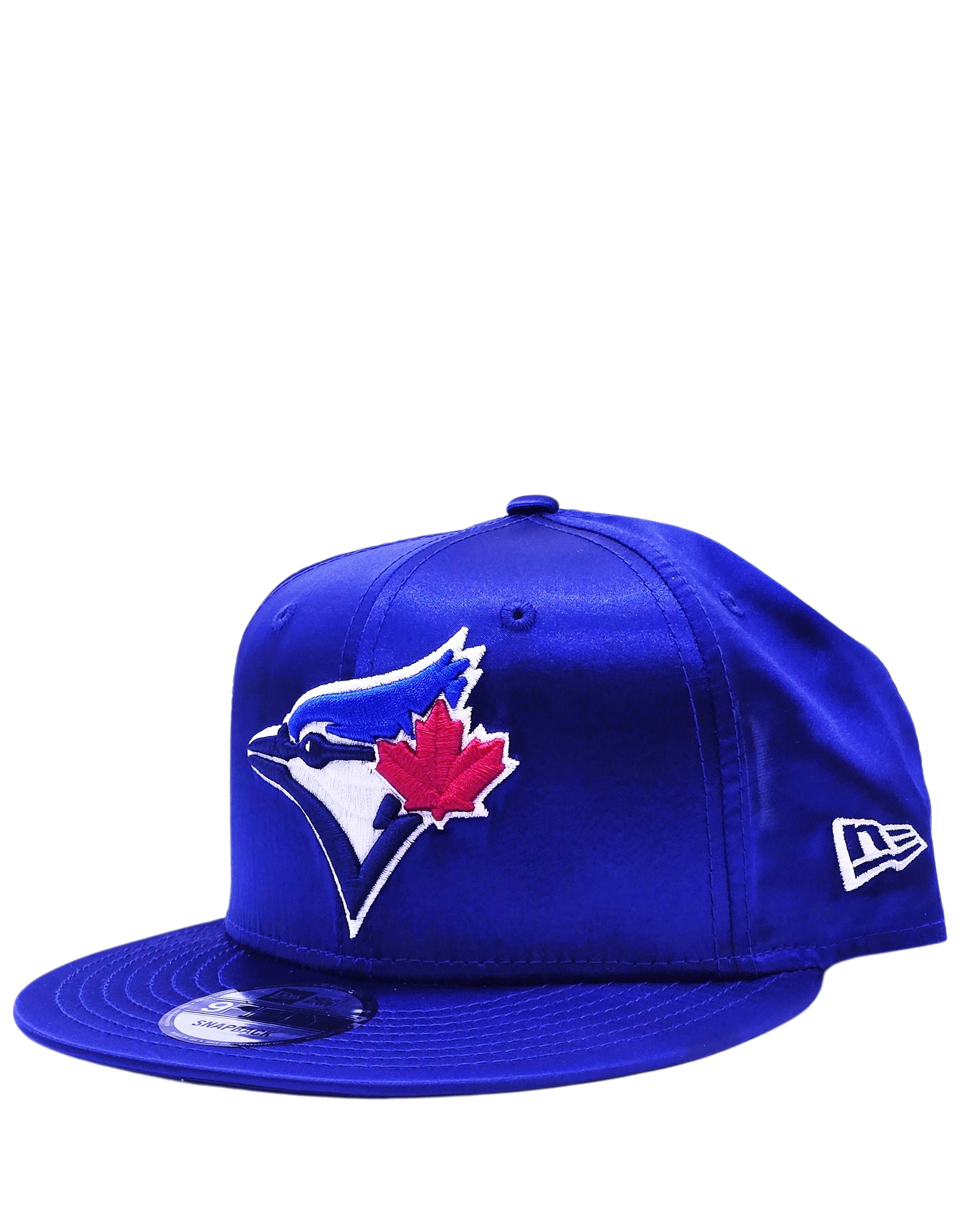 NEW ERA 9FIFTY TORONTO BLUE JAYS DARK ROYAL SATIN SNAPBACK HAT