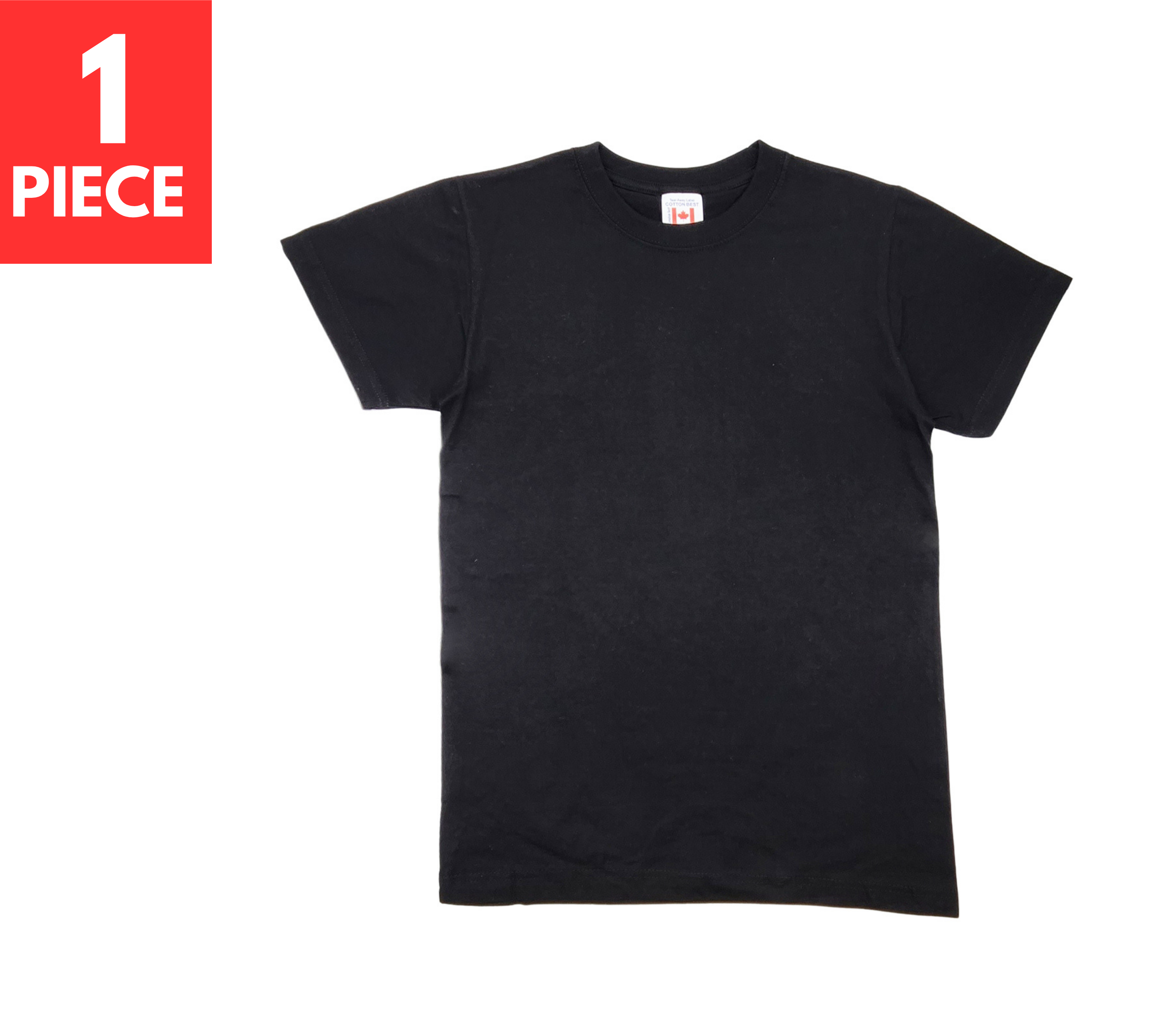 100% COTTON PLAIN CREWNECK BLACK T-SHIRTS (S-2XL 3 PACK) (3XL-5XL SINGLE PIECE) BLACK