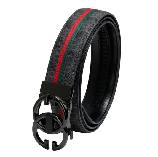 PAVINI MEN'S LEATHER DESIGNER BELT (PB-532-1 BLACK)