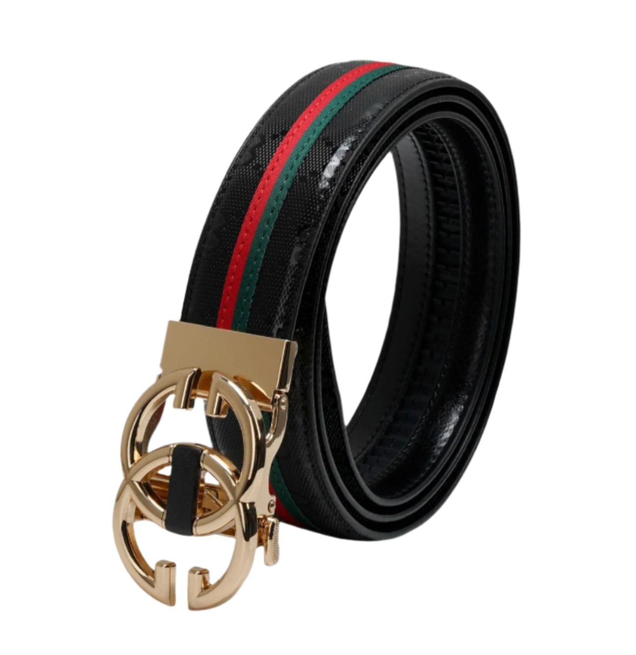 PAVINI MEN'S LEATHER DESIGNER BELT (PB-532-2 JET BLACK)