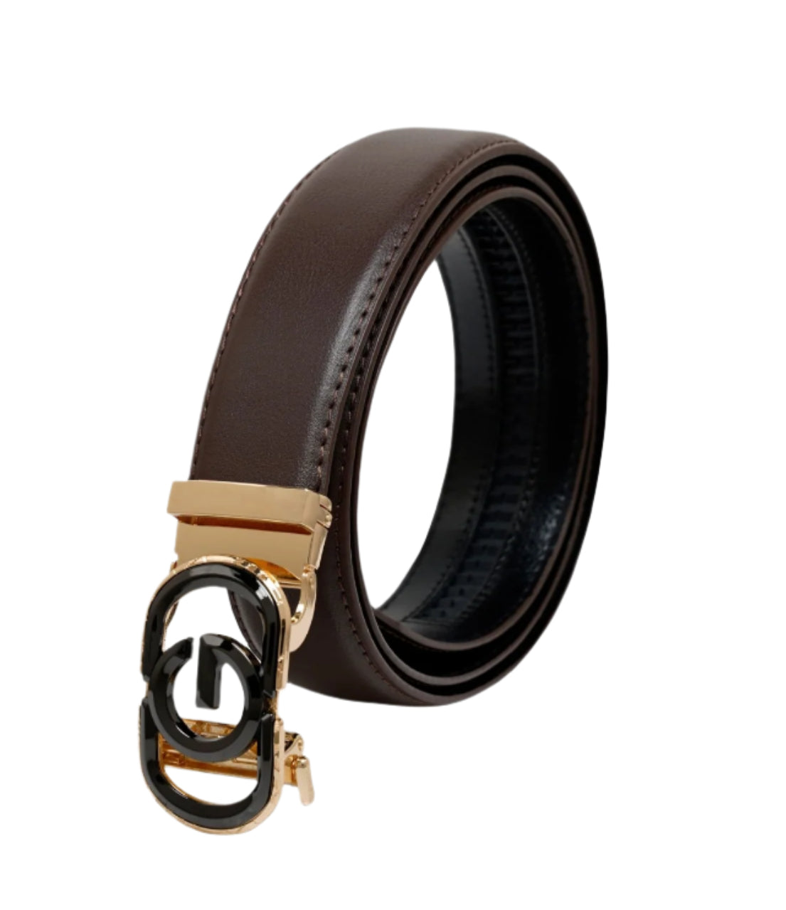 PAVINI MEN'S LEATHER DESIGNER BELT (PB527-1 COFFEE)