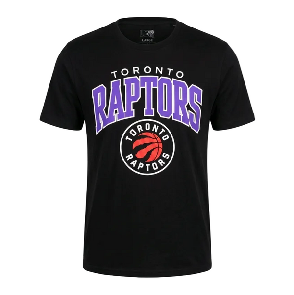 NBA MEN'S TORONTO RAPTORS LOGO BLACK/RED T-SHIRT
