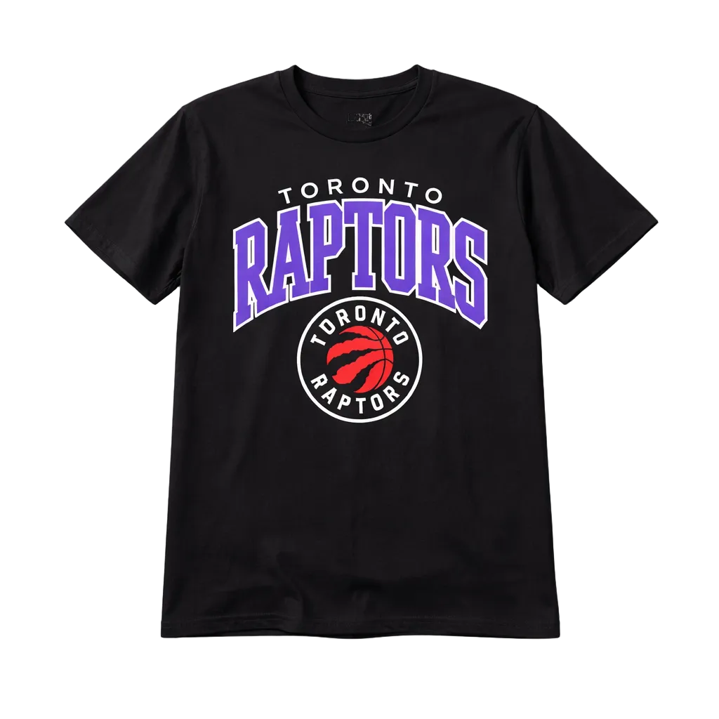 NBA MEN'S TORONTO RAPTORS RETRO BLACK/PURPLE T-SHIRT