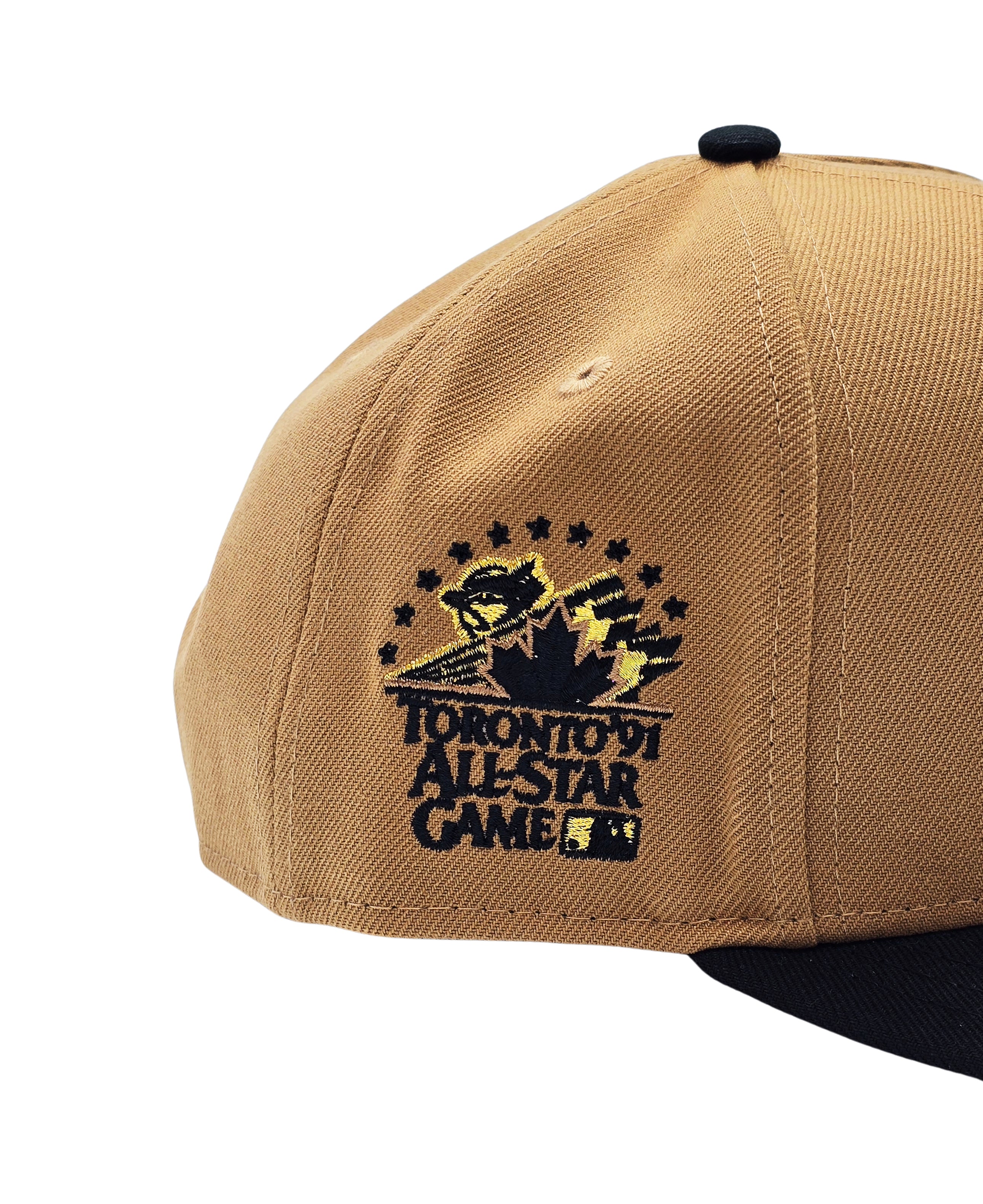NEW ERA 9FIFTY MLB TORONTO 1991 ALL STAR GAME TORONTO BLUE JAYS BRONZE/BLACK SNAPBACK HAT