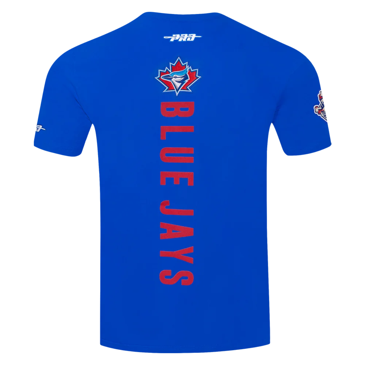 PRO STANDARD MEN'S MLB TORONTO BLUE JAYS RETRO LOGO CLASSIC CHENILLE ROYAL BLUE T-SHIRT