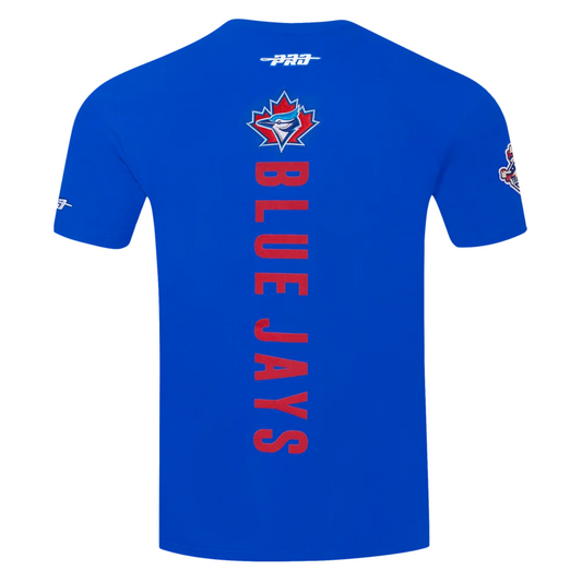 PRO STANDARD MEN'S MLB TORONTO BLUE JAYS RETRO LOGO CLASSIC CHENILLE ROYAL BLUE T-SHIRT