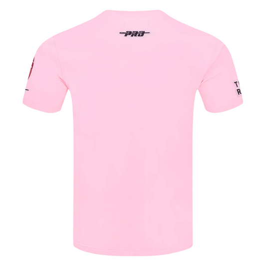 PRO STANDARD MEN'S NBA TORONTO RAPTORS CLASSIC CHENILLE SJ PINK T-SHIRT