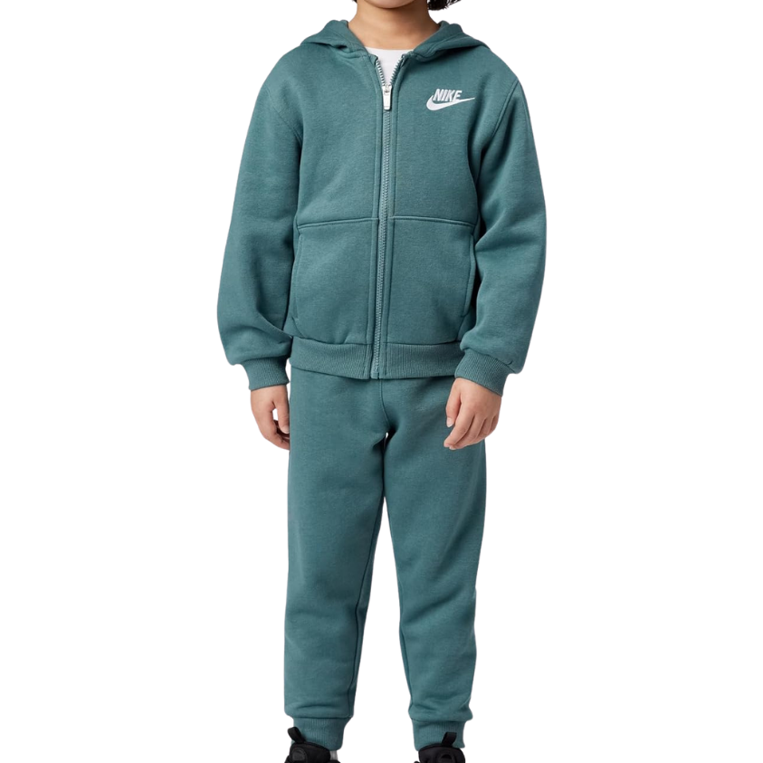 NIKE TODDLER BOYS CLUB FLEECE SPORTSWEAR 2-PIECE MINERAL SALT GREEN HOODIE & JOGGER SET (SIZE 2T-4T)