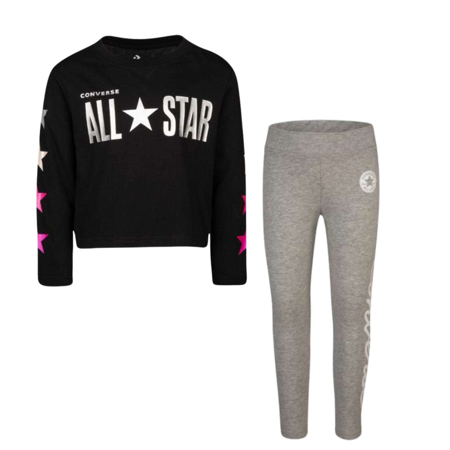 2 PCS ALL STAR CROP BOX LEGGING SET(KIDS SMALL-X-LARGE)