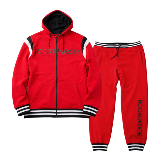 ROCAWEAR MEN'S PRO LEAGUE BIG & TALL RED TRACKSET